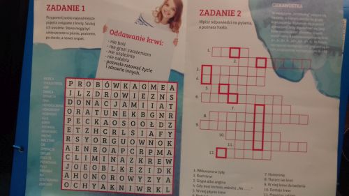 Programu edukacyjnego  „Twoja krew, moje życie”